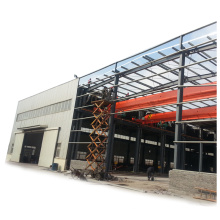 Large Span Qualified Heavy Metal Steel Structure Frame Workshop Building With Overhead Crane For Sale